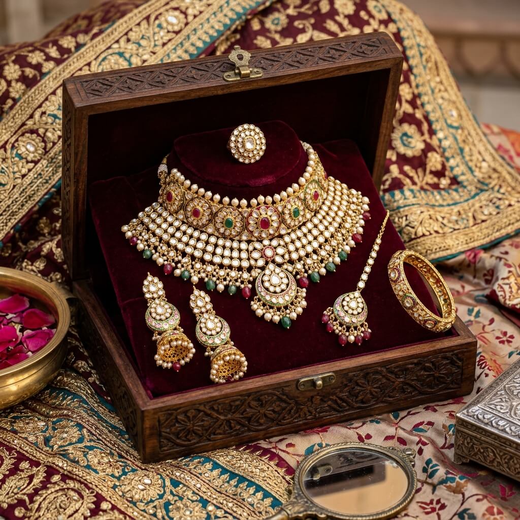 Regal Kundan & Meenakari Box Set